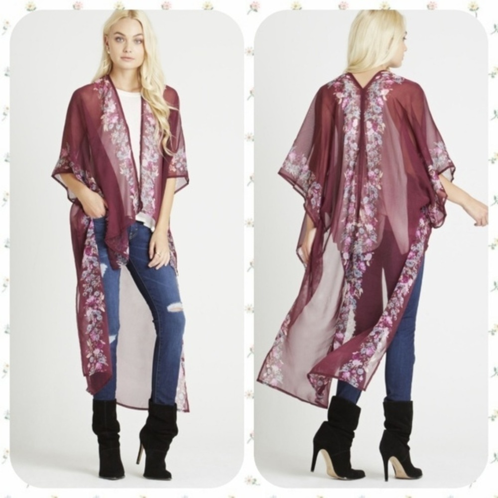 💕BCBGENERATION💕 Secret Garden Floral Duster Kimono